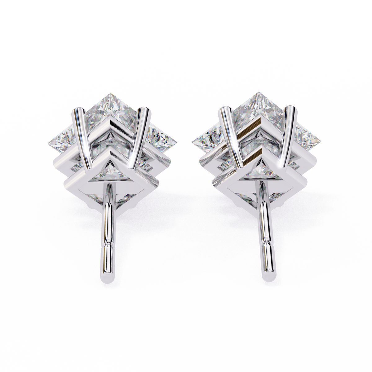 Solitaire Studs Square