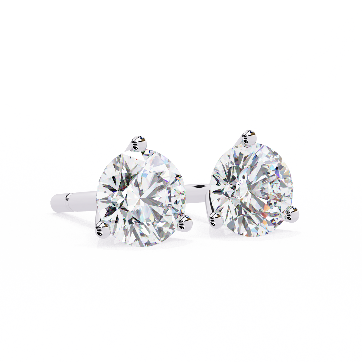 Round Solitaire Studs