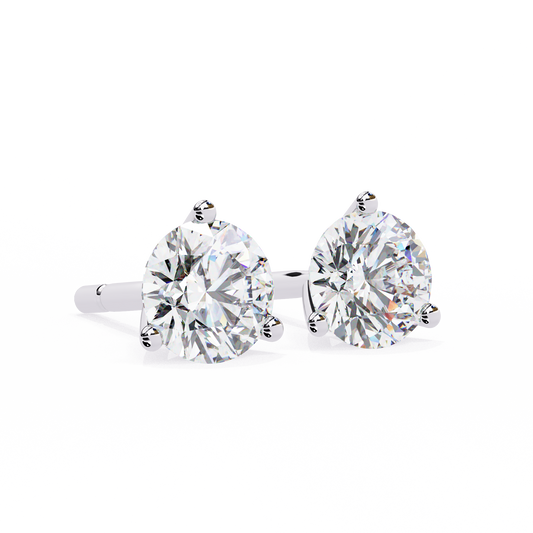 Round Solitaire Studs