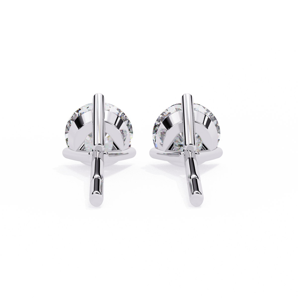 Round Solitaire Studs