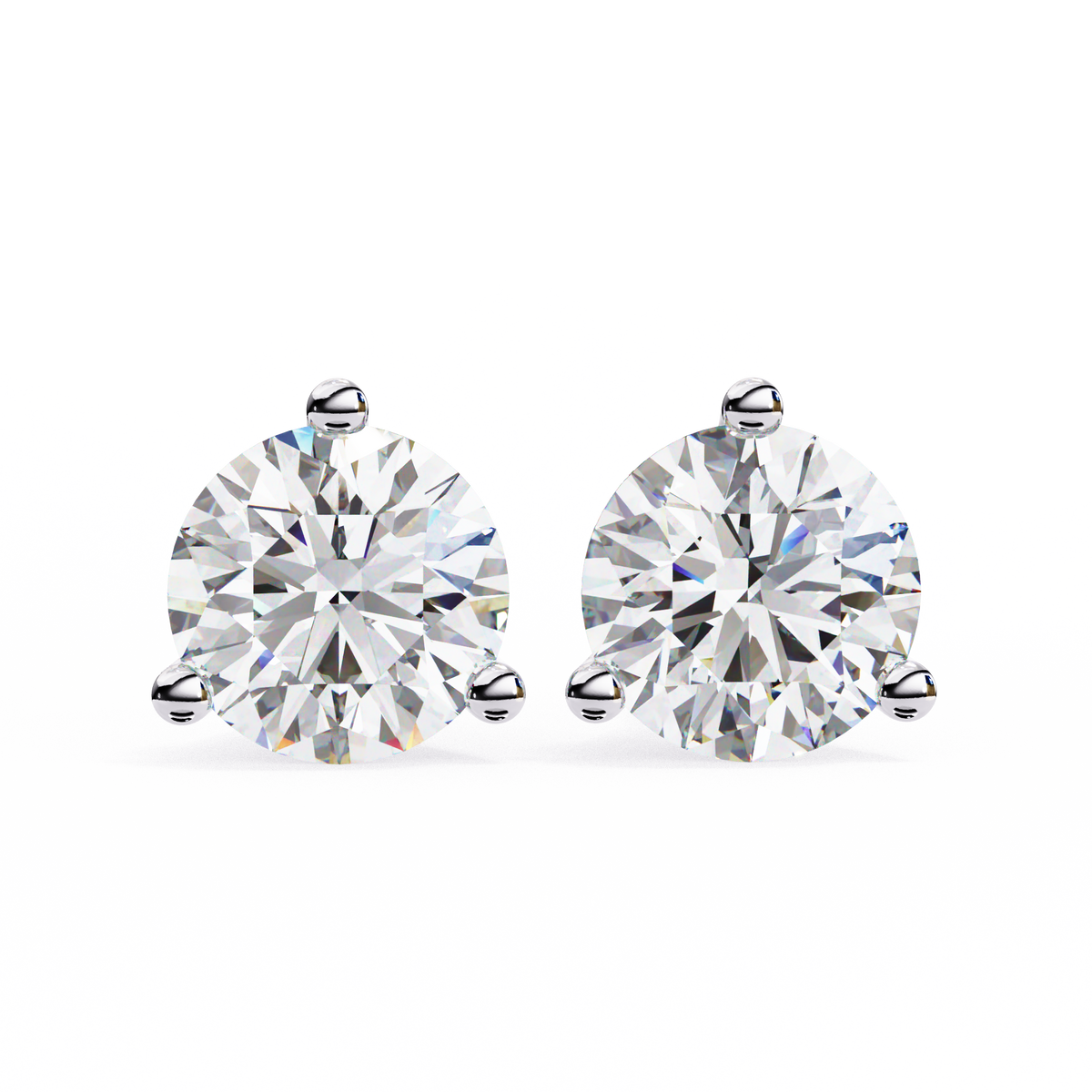 Round Solitaire Studs