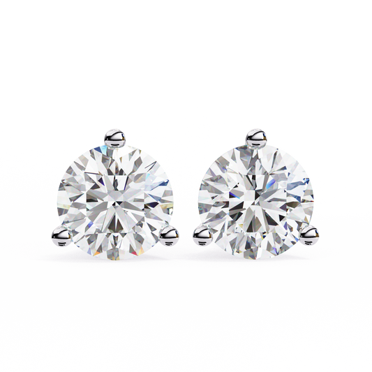 Round Solitaire Studs